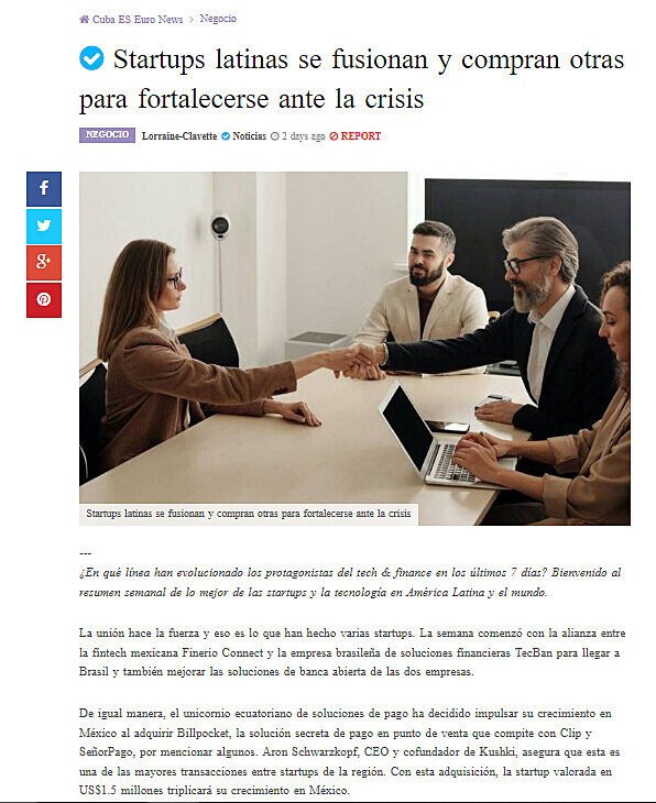 Startups latinas se fusionan y compran otras para fortalecerse ante la crisis